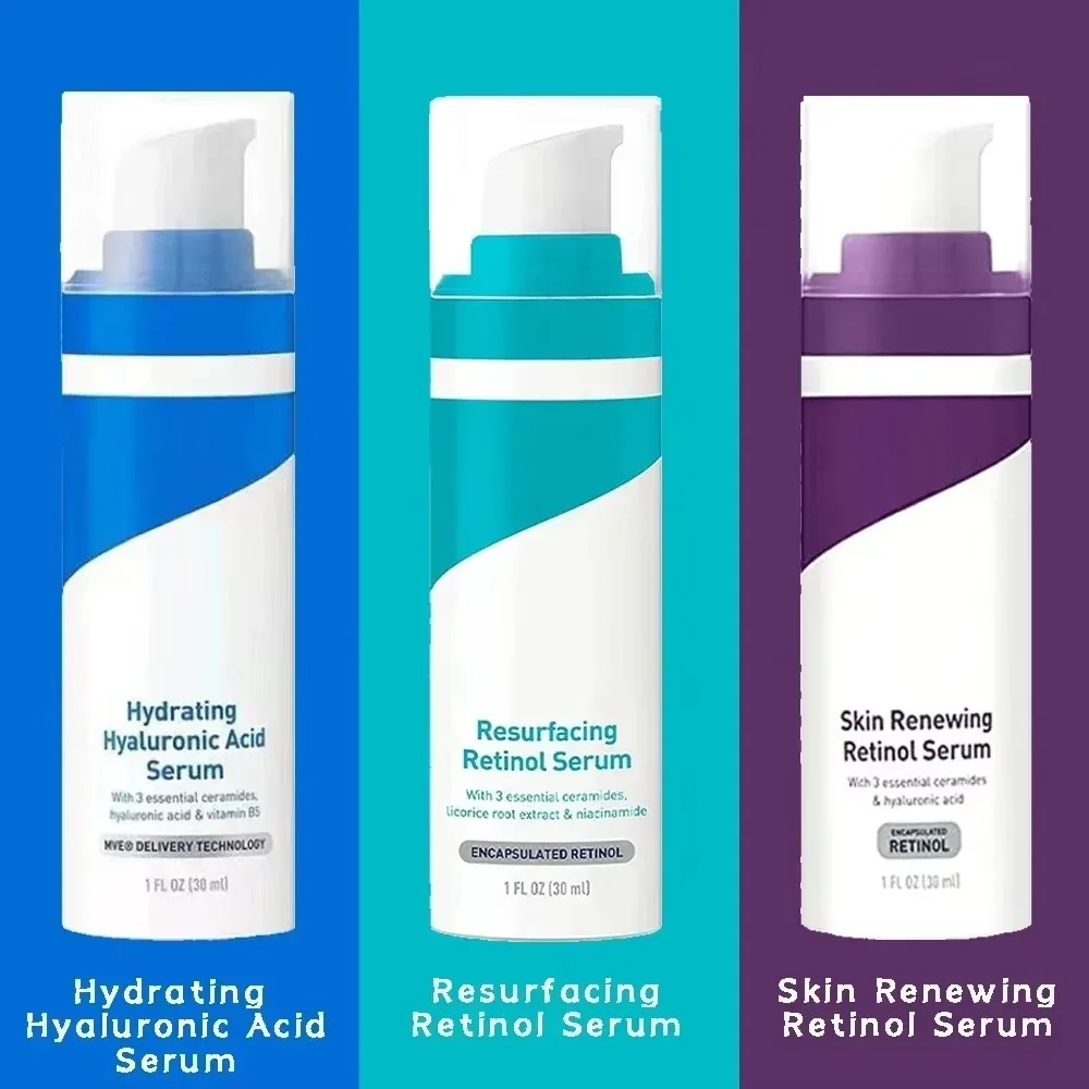 

12pcs Original Hydrating Hyaluronic Acid/Resurfacing/Renewing Retinol Serum Anti-aging Reduce Fine Lines Repair Barrier 30ml