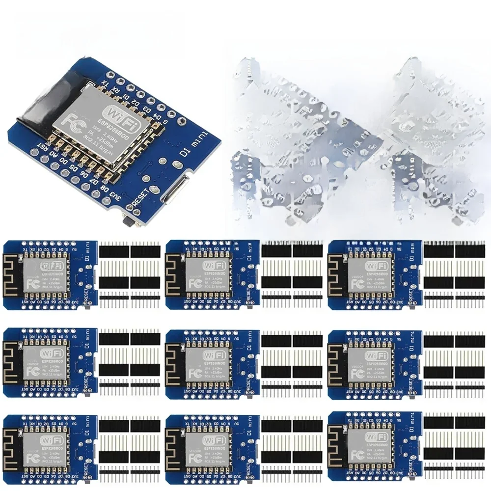 1-10 sztuk WeMos D1 Mini ESP8266 ESP-12F ESP12 moduł WiFi płytka rozwojowa TYPE-C Micro USB 3.3V cyfrowy Pin dla Arduino — zdjęcie produktu 7