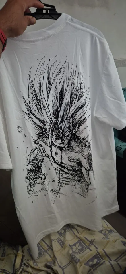 Super Saiyan Oversized Gym T‑Shirt – Anime Pump Cover for Lifters