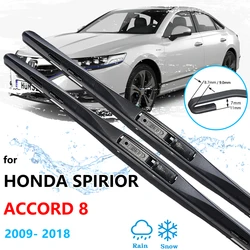 For Honda Spirior Accord 8 Acura TSX MK1 2009~2018 European Version Wipers Blades Front Window Windshield Accessories Cleaners