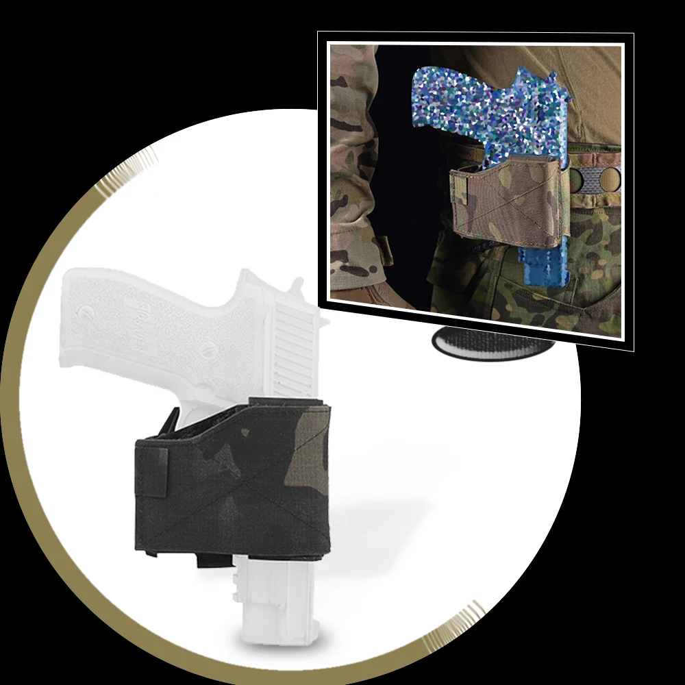 Funda táctica Universal para pistola, cinturón MOLLE, funda ajustable de liberación rápida para Glock 17/19, equipo de funda Airsoft para caza al aire libre