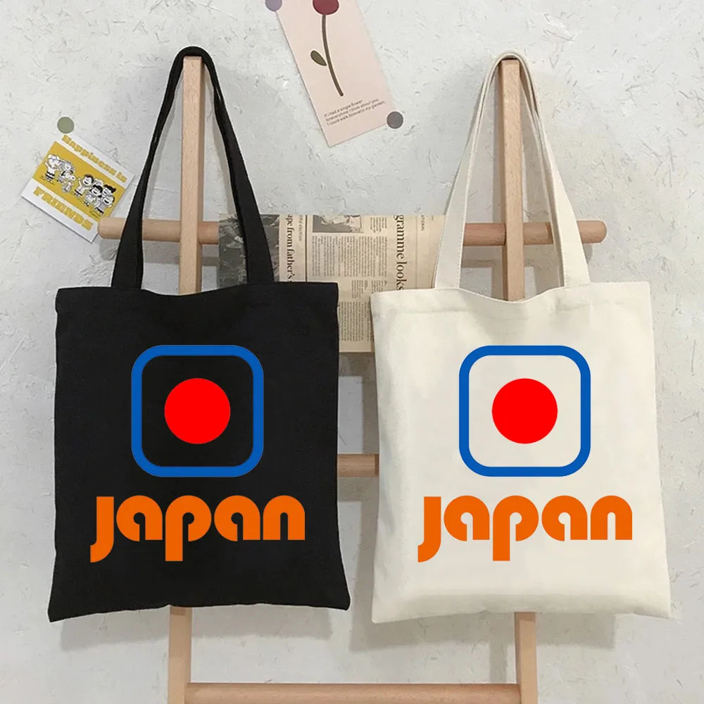 Japan Cartoon Tote Bags Handbags Canvas Shoulder Women Shopper Bag Reusable Eco Large Capacity