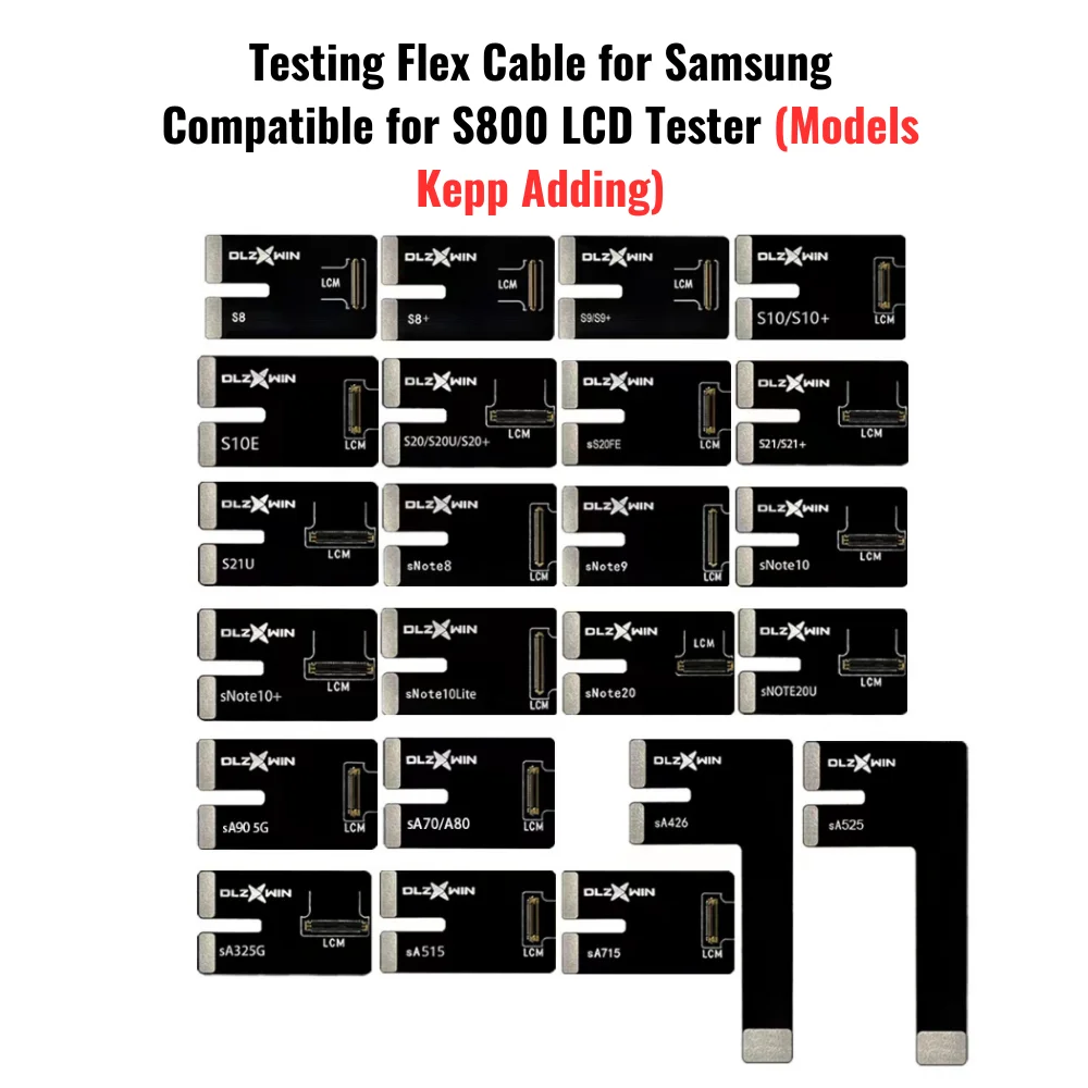 

Testing Flex Cable for Samsung Compatible for DLZXWIN S800 LCD Tester