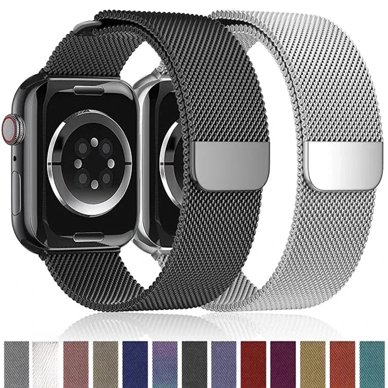 Bracelet milanais pour Bracelet de montre Apple Ultra 2, 49mm 44mm 40mm 45mm 41mm 38mm 44mm, Bracelet F ou iWatch série 9 3 6 5 SE 7 8