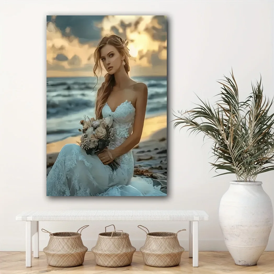 Custom portraits. Canvas poster, create a personalized wall decoration just for you, perfect as a gift.