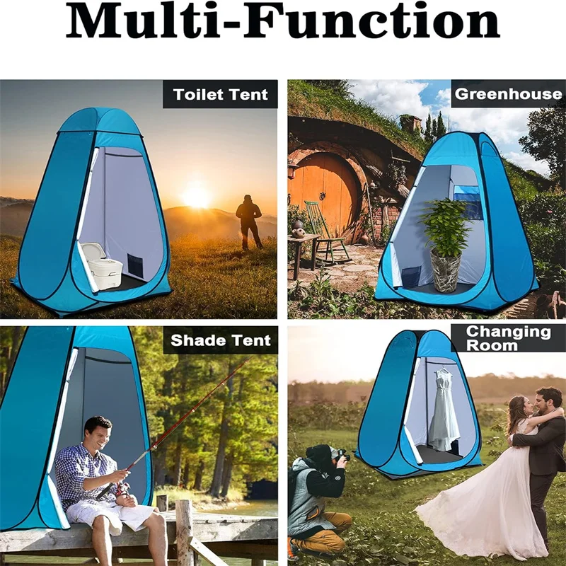 Portable Beach Shower Toilet Changing Tent Outdoor Mobile Toilet Fishing Photography Tent Sun Rain Shelter Privacy Shelter Tent