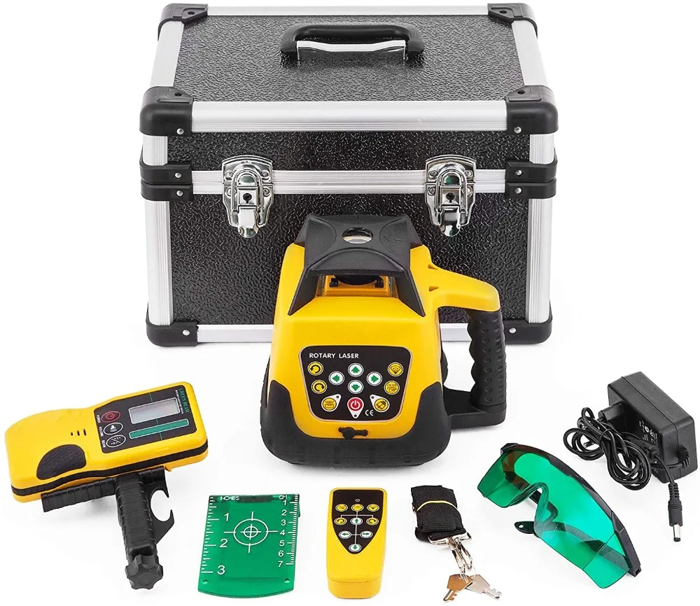 

Heipoe 203G Green Beam Self Leveling 360° Rotating Laser 500m Range Rotary Laser Level