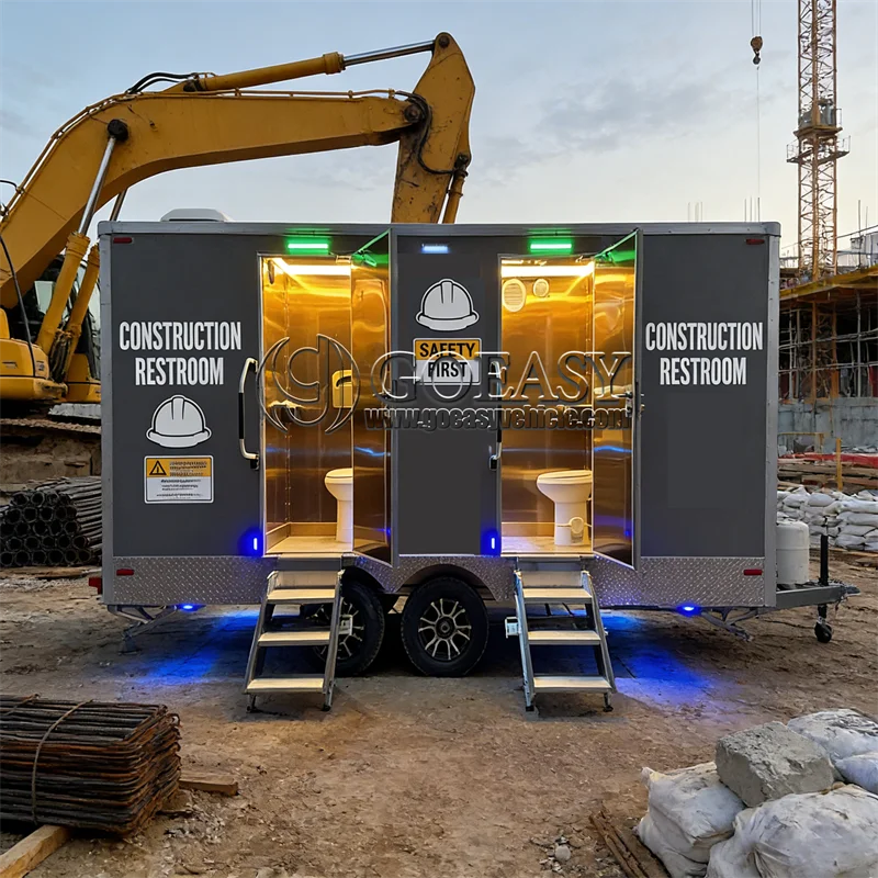 Innovative Factory-Made Portable Restroom Trailer – Luxury Outdoor Shower and Bathroom
