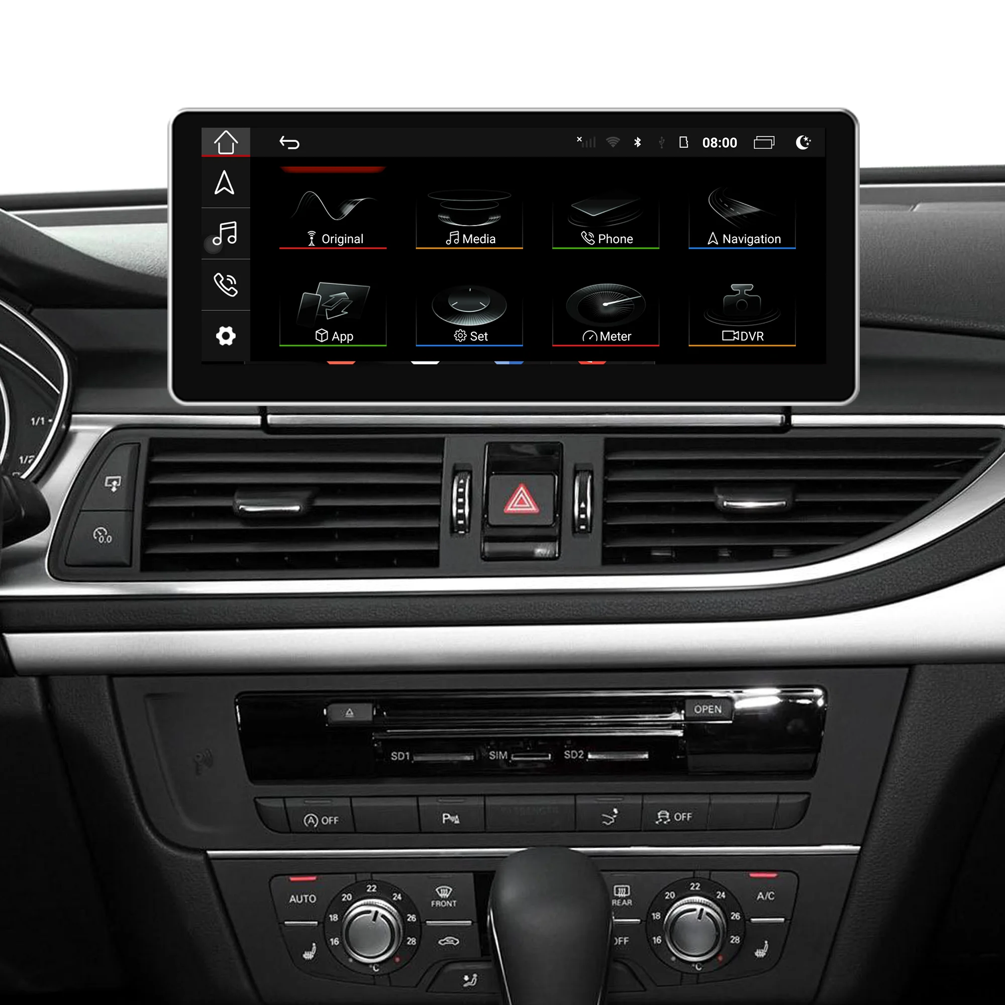 

Wireless CarPlay 10.25 "touch screen for Audi A6 A7 C7 Android Auto GPS navigation MMI upgrade Multimedia Video player WIFI BT