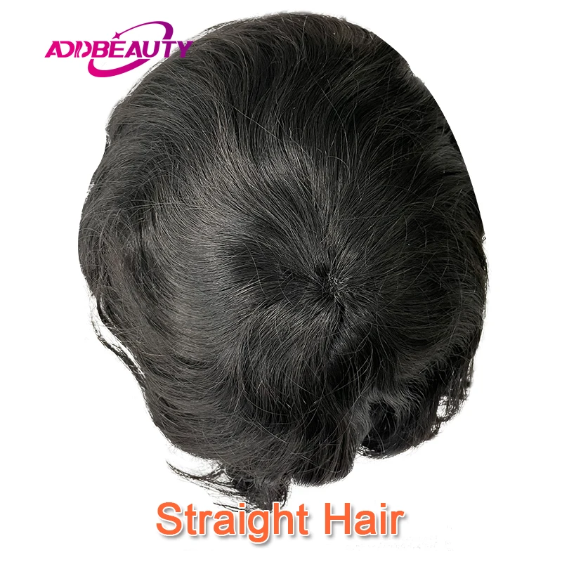 Männer Toupet Echthaar Feine Mono NPU Indische Echthaar Perücken für Mann Afro Echthaar System 15mm Lockiges Haar Topper Natürliche Farbe