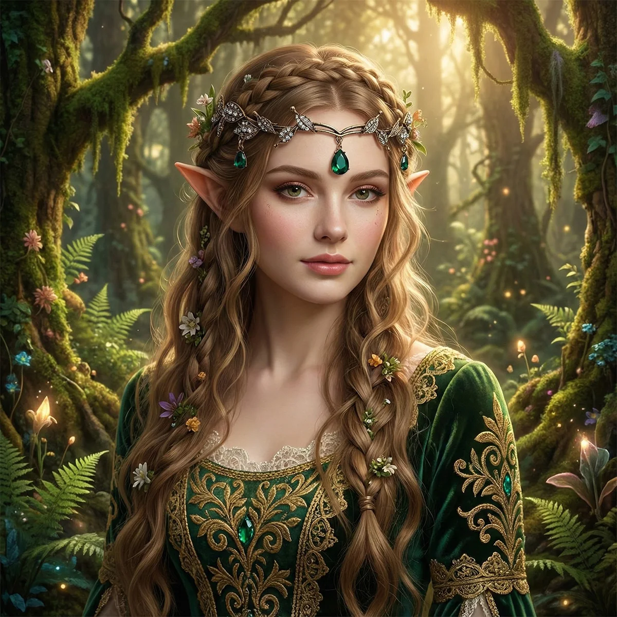 Vintage Medieval Alloy Leaf Headband Baroque Rhinestone Bridal Tiara Crown Fashion Elven/Elf Forehead Chain Hair Accessories image 2