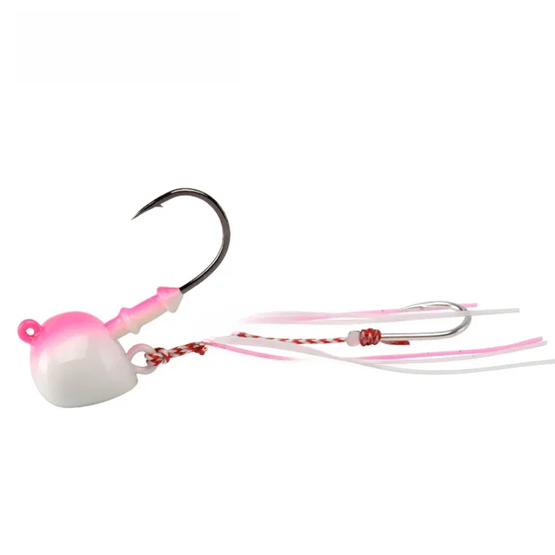 BLUX 20g 30g contrôle profond vers le bas Tenya Jig Kabura leurre de pêche en eau salée tête plombée Madai mer canotage appât crevettes jupe en caoutchouc