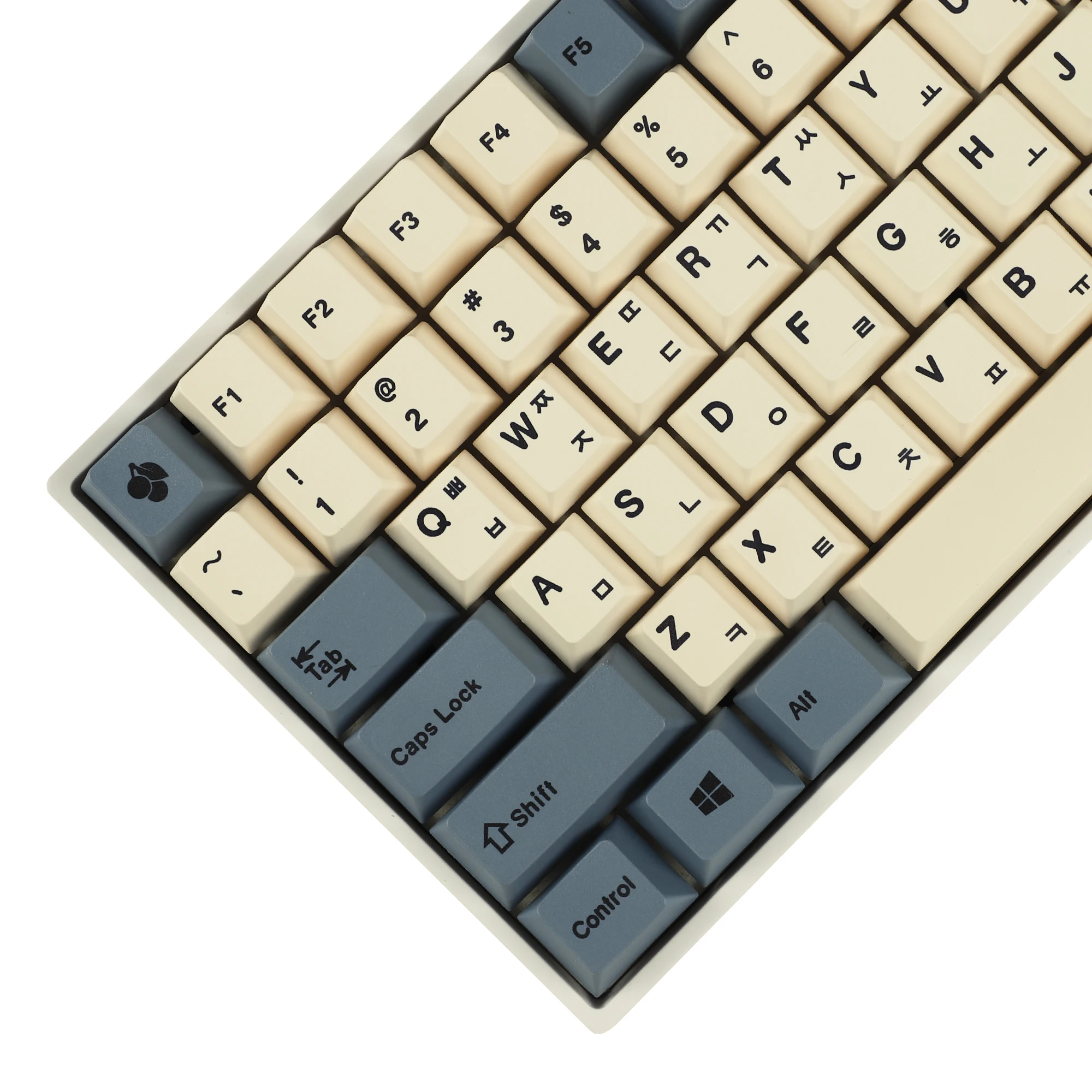 

145 Apricot Yellow Dye Sub Mac Korean Keycaps Thick PBT Cherry Profile Key caps For TKL GK61 64 68 75 96 GMMK MX Keyboard