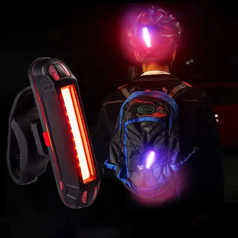 AliExpress cycle zone Bike Taillight Bicycle Lighting Rechargeable Bicycle LED Light Rear Lamp Cycling for Road MTB Helmets Easy to Install for Safety