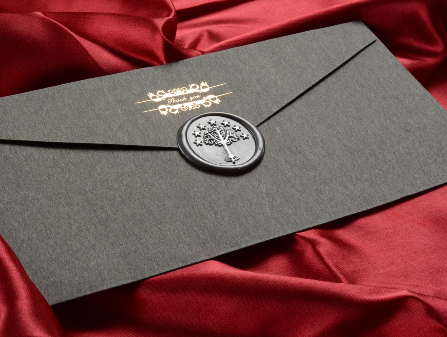 Jogo do selo da cera, selo da árvore de gondor com punho de madeira do vintage para o casamento envelopes convite decoração de natal