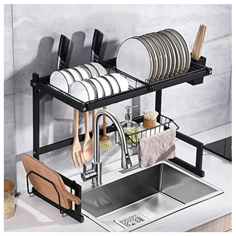 Kitchen Dinnerware Rack Inox Anti Rust Painting Sia Organizer-65 or 85 cm