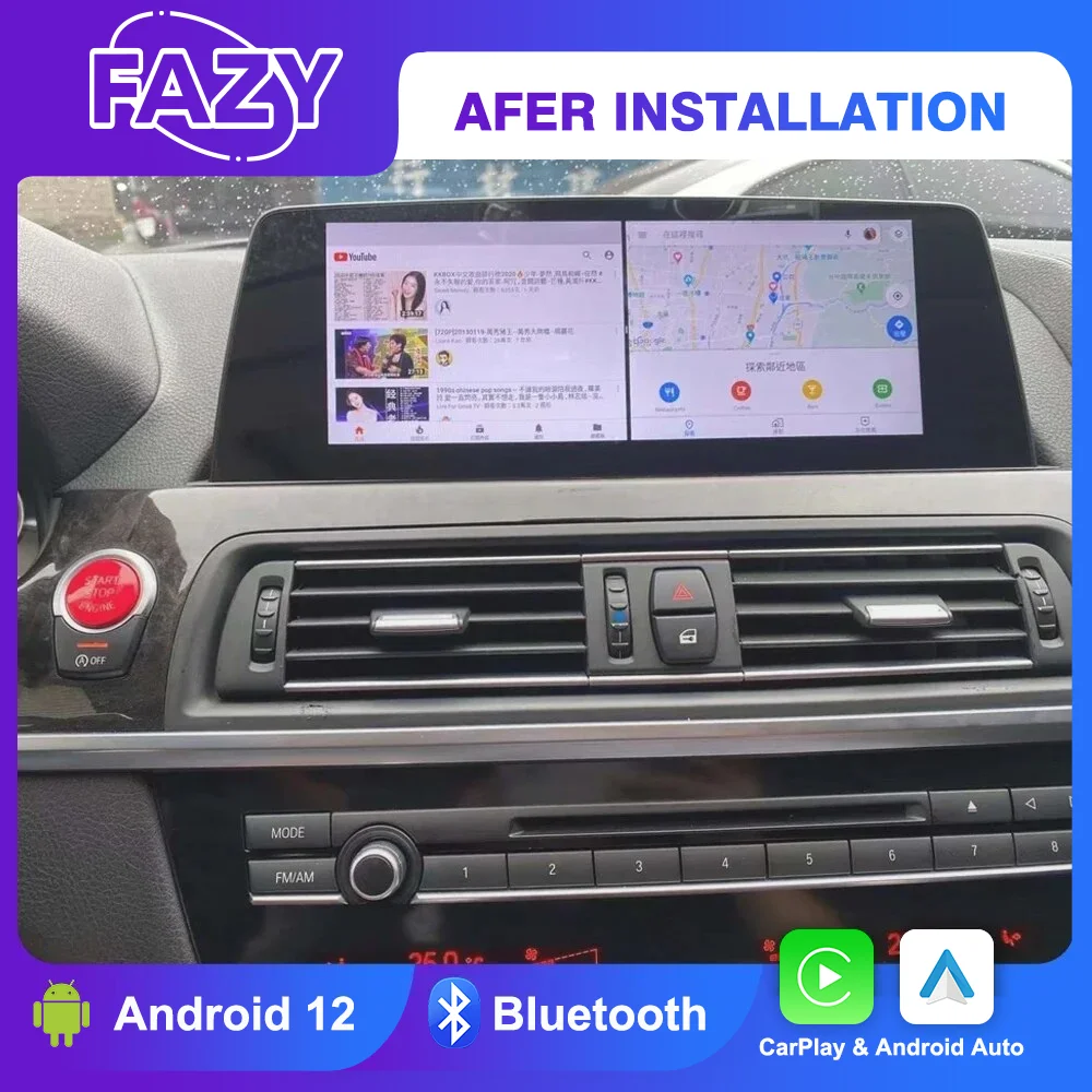 Android 14 Carplay Screen For BMW 6 Series F06 F12 F13 2011-2018 GPS Car Multimedia Player Navigation Auto Radio DSP Stereo 4G