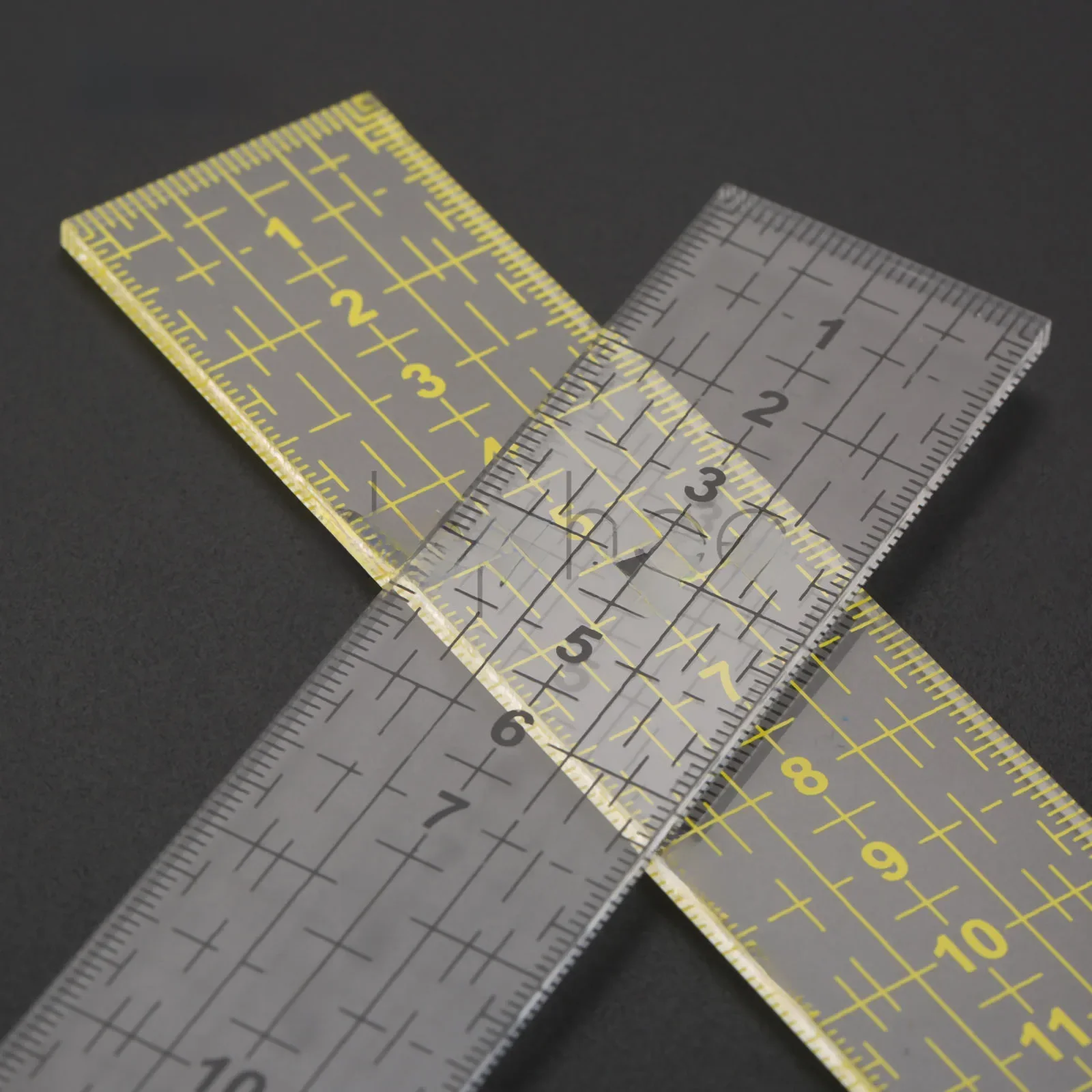 Dophee 1 sztuk 15*3cm linijka do pikowania narzędzia pomiarowe Patchwork stóp szycia wyrównane linijka siatka krawiec... — zdjęcie 2