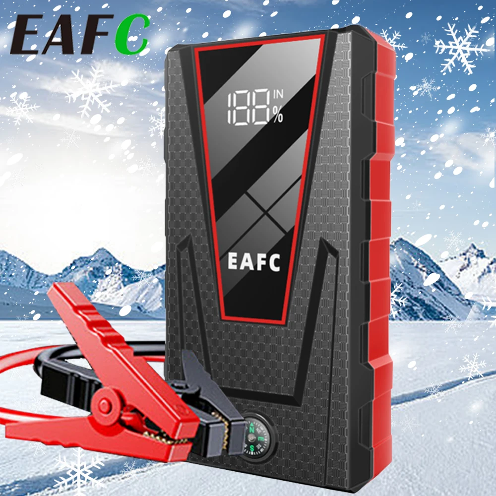 EAFC 12V Car Jump start 2000A/1200A/600A Batteria per auto Booster Accumulatori e caricabatterie di riserva portatile Booster per auto Attrezzature di avviamento per olio Diesel