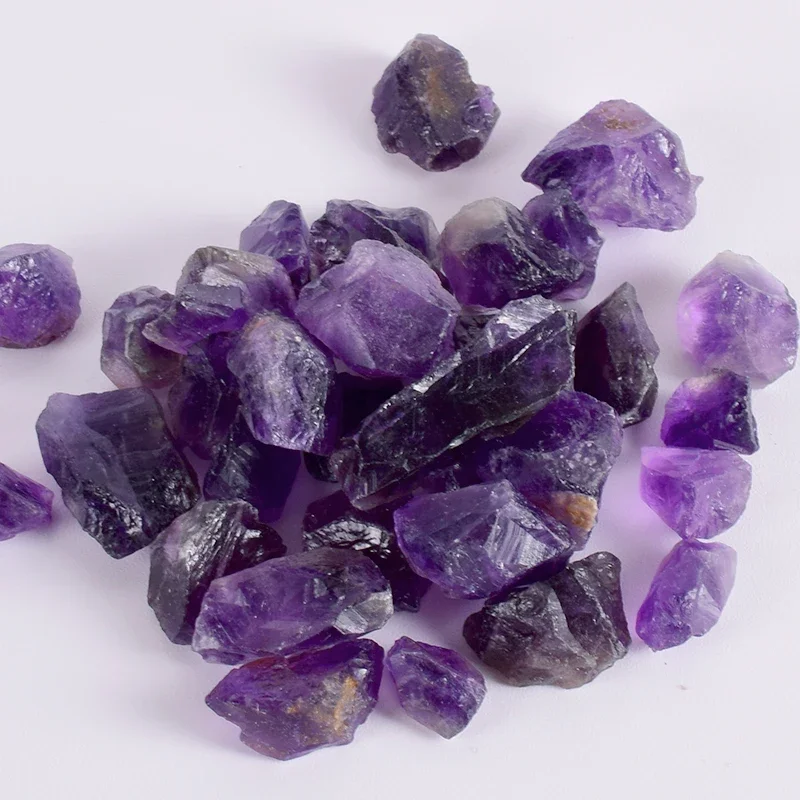 Pierre brute en vrac, améthyste foncée, roche naturelle irrégulière et minéral violet pour la guérison des chakras, Collection d'échantillons, décor de jardin, 50g