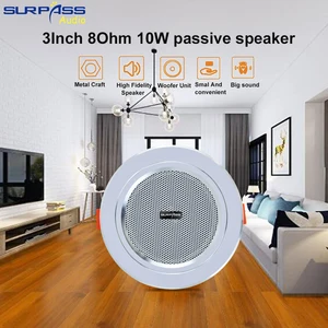 3 inch 8-OHM 10W Bathroom ceiling speakers speaker speaker moisture proof aluminum sound quality bottom audio system 8 Main Sales Passive Sound Box - №1