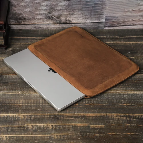 Imagen 2 del producto Funda para portátil CONTACTS FAMILY para Macbook Air M4 M3 Pro 14 A2442 A2779 cuero de vaca Mac book Pro Air 13 M1 HP Dell funda
