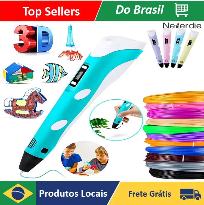 3D Printer Pen With Abs Filament + Extra - Neverdie Store Filaments