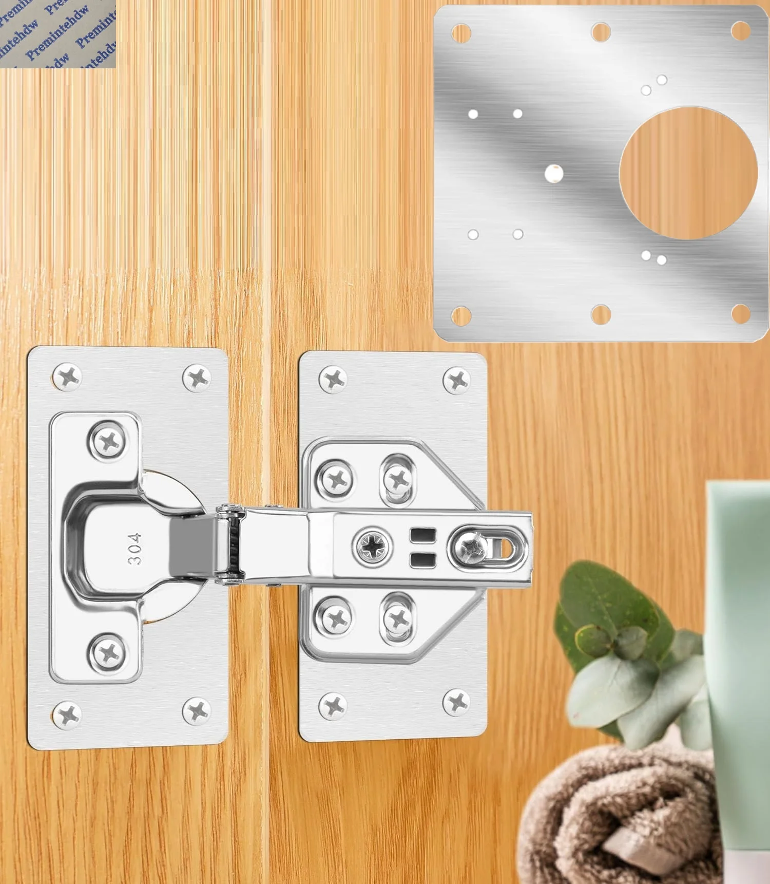 

10 шт., усиленная пластина для ремонта дверных петель шкафа из нержавеющей стали