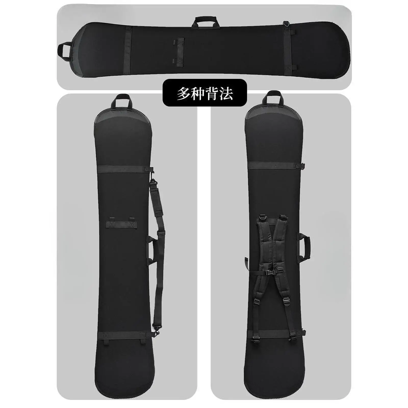Snowboard Protection Adjustable Shoulder Strap Carry Scratch Resistant Snowboard Sleeve Snowboard Travel Bag Ski Storage Case