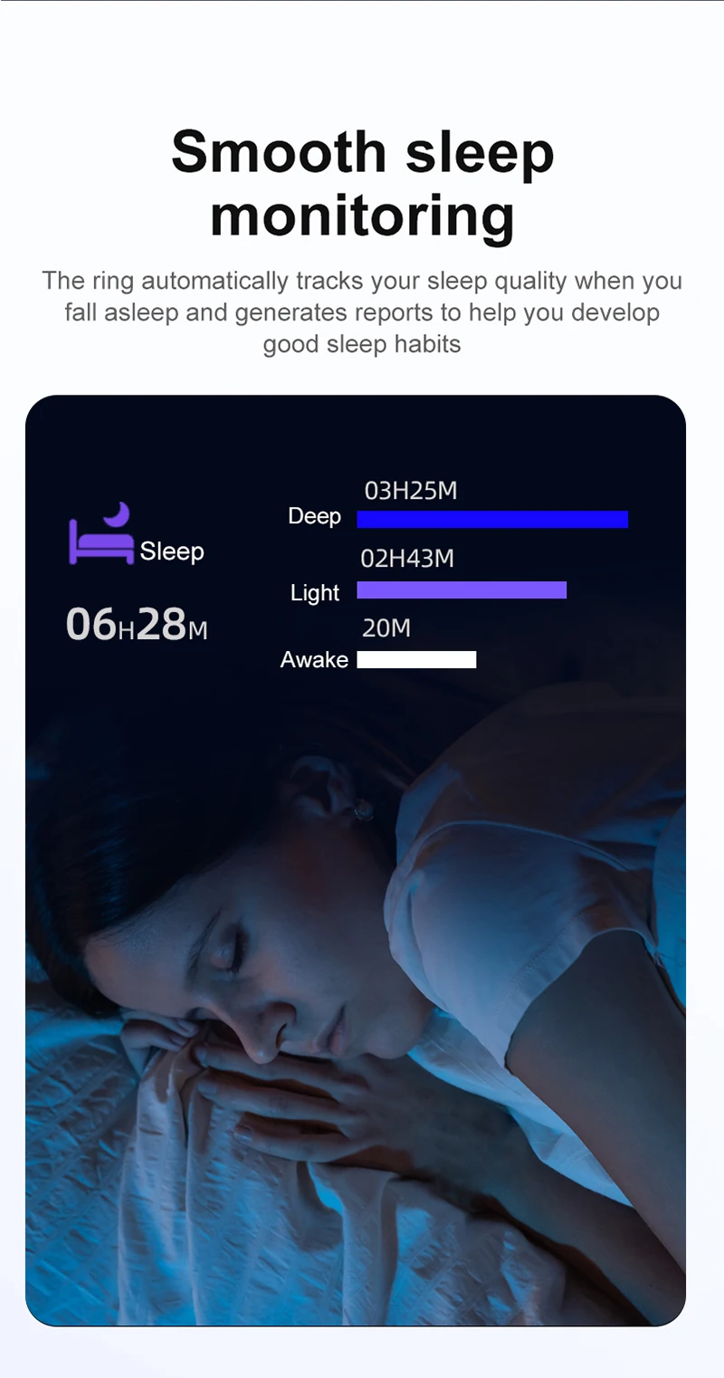 Смарт-кольцо SITOPWEAR 2025 для мужчин и женщин, с чехлом для зарядки, срок службы батареи 39 дней, монитор здоровья, водонепроницаемость IP68 и 5 атм, мультиспортивный