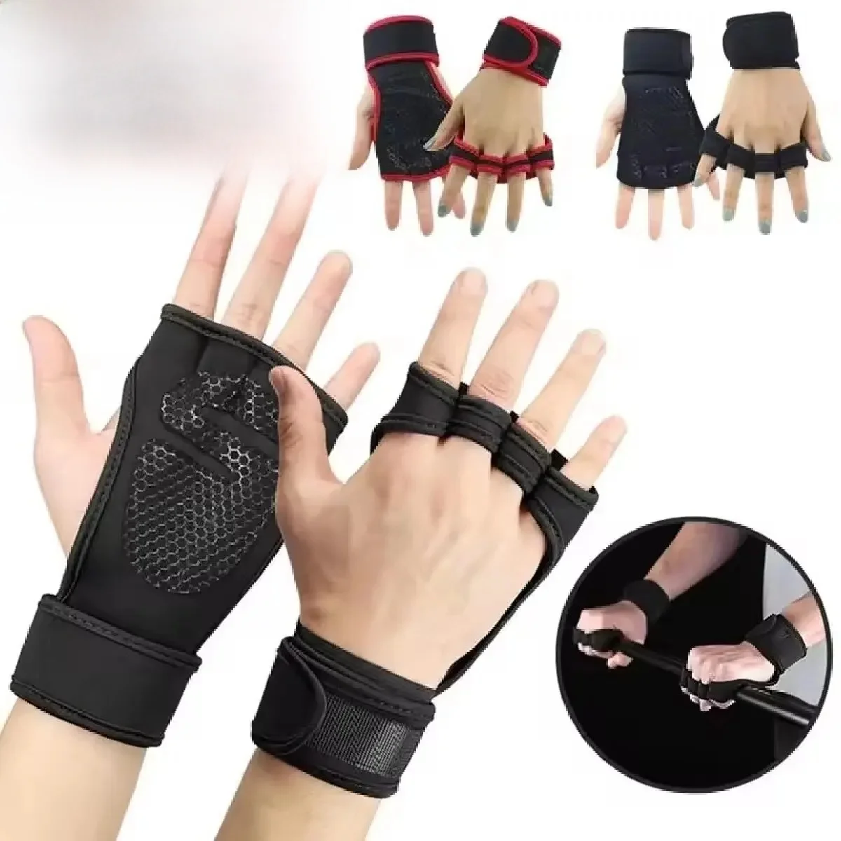 AliExpress GAFASTWO Wrist False Closure Protective Gloves for Men and Women Weight Training Gloves Fitness Sports Cycling Gym