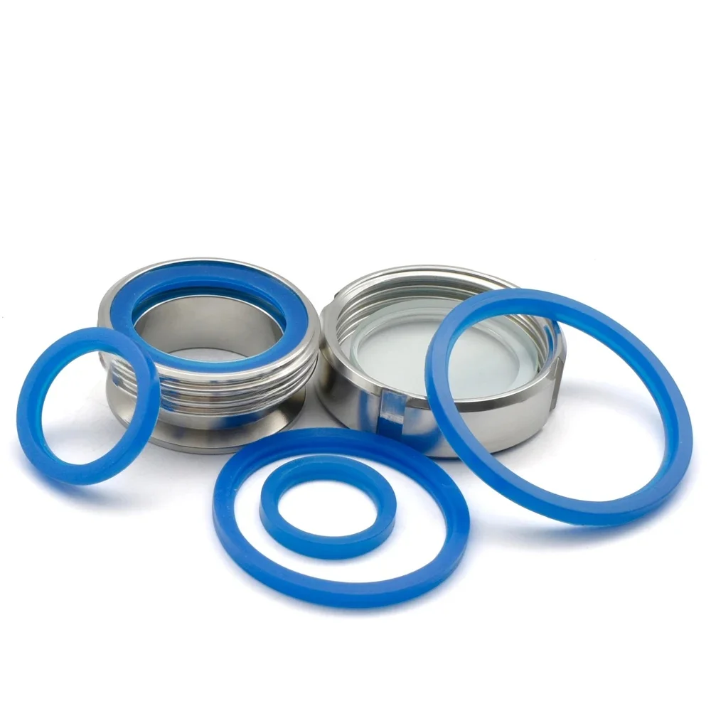 Rondelle d'anneau de joint en Silicone bleu, filetage d'union SMS de qualité sanitaire, 19/25/32/38/51/63/76/89/102mm