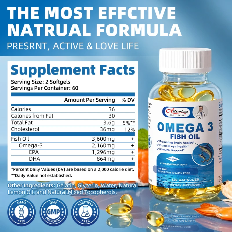 Alliwise Omega 3 in capsule pe - Omega 3 Fish Oil recensione e prezzo