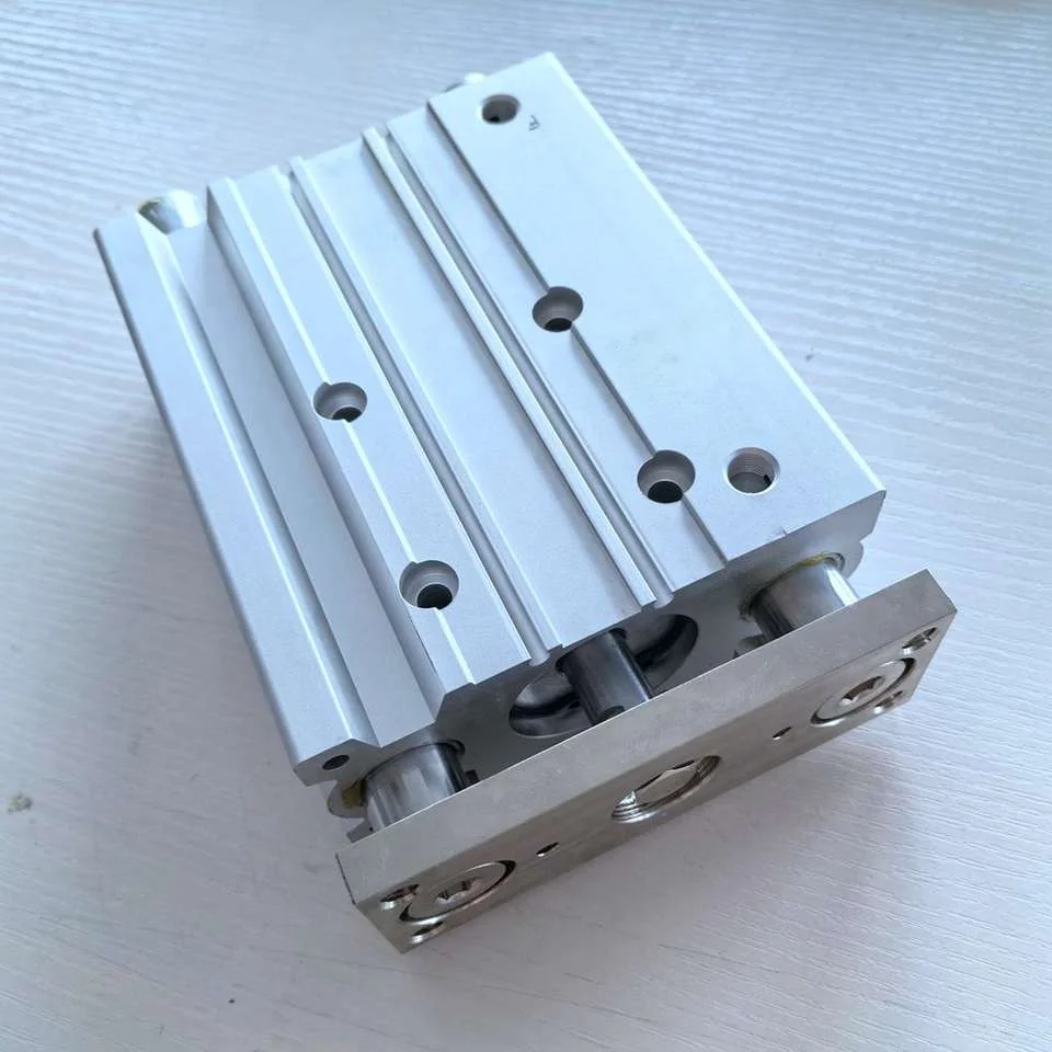 MGP-Z Series Pneumatic MGPM40TF-100Z Compact Guide Cylinder Slide Bearing Three Piston Rod Double Acting