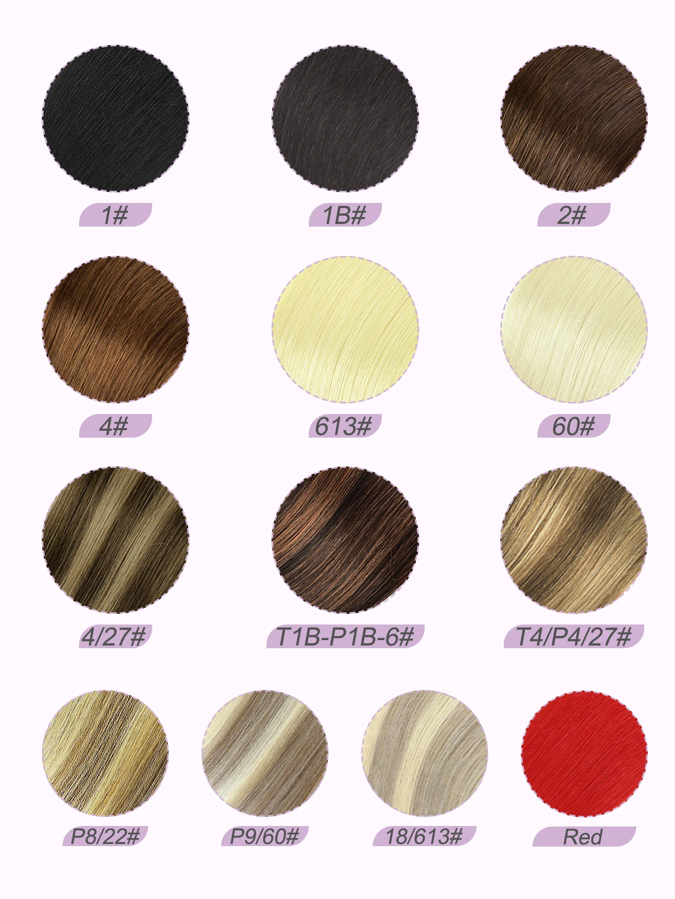 Tape-In Hair Extensions 100% Remy Human Hair Straight Red Highlight Color Add Hair Color&Length&Volume or Cosplay  50g/Pack