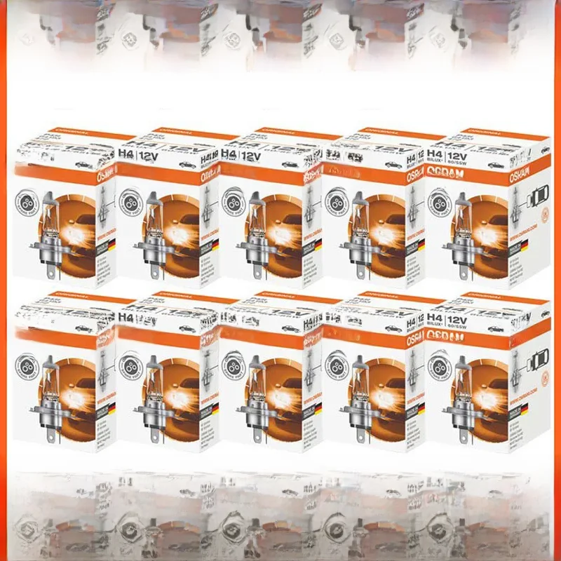 OSRAM 10pcs H4 H7 H11 HB3 HB4 Original Lamp 3200K Head Light H8 H9 H16 9005 9006 Lamps Car Halogen Bulbs Made in Germany U.S.A