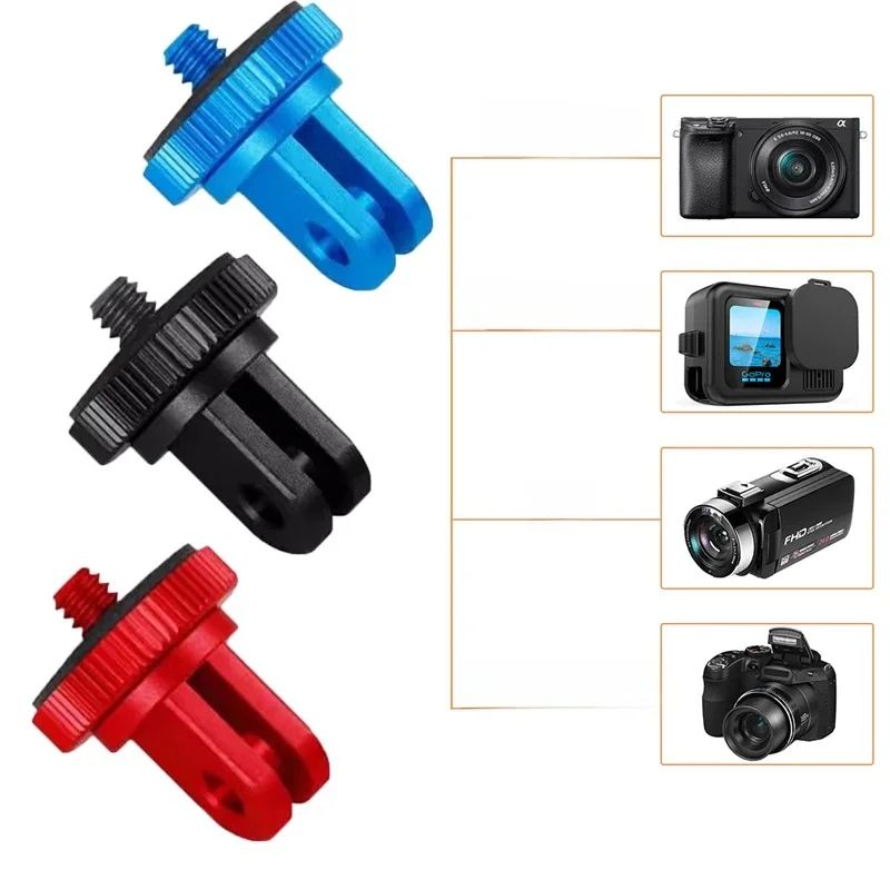 Adaptateur de montage sur trépied pour Insta360 X5/X4, en alliage d'aluminium, 1/4 pouces, pour DJI Action 5/4 GoPro 13/12 et autres appareils photo Standard 1/4