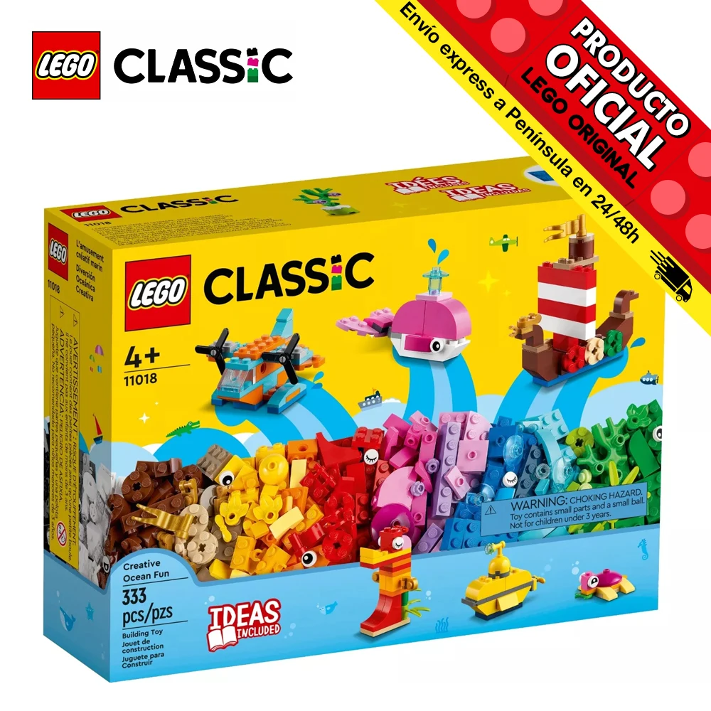 Lego Classic ocean fun creative, 11018, toys, boys, girls, blocks, pieces, original, store, official license, new, bricks, gift, men, woman, adult