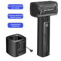 Turbo Jet Blower  Violent Turbo Fan 64mm High Speed Duct Fan Brushless Motor Super Fast Charging Wind Speed 240km/h With LED lig