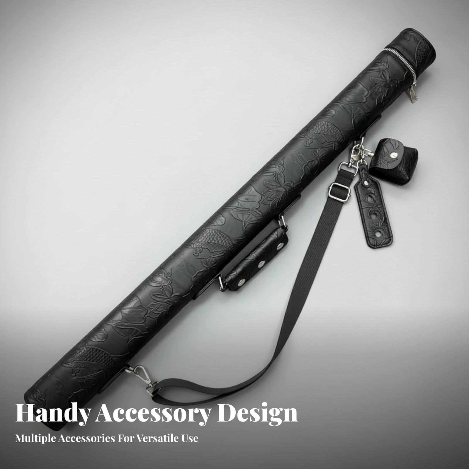 pool-cue-case-zippered-billiard-cue-bag-padded-with-adjustable-shoulder-strap-for-1-2-cue-stick-travel-storage-carrying-bag