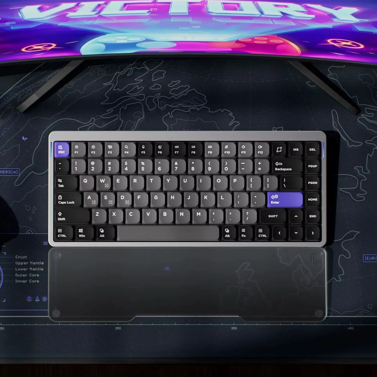 NuPhy Air75 HE Magnetic Switch  Air75HE Keyboard Wired 8KHz Rapid Trigger 0.01mm Accuracy Esports Gamer PC Gaming Keyboard Gifts