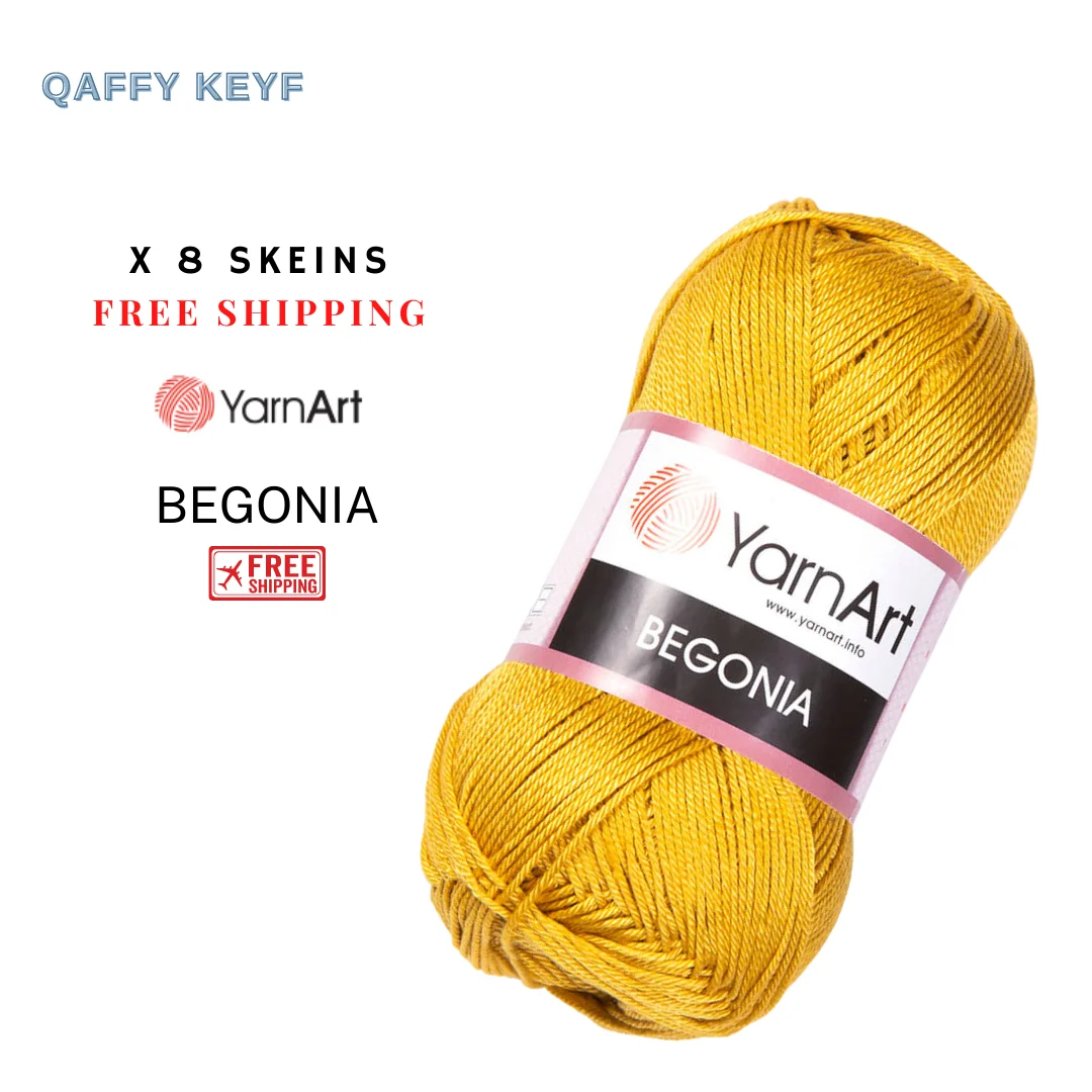 

Yarnart Begonia 8 Balls FREE SHIPPING 50gr-169mt %100 Mercerized Cotton Hand Knitting Crochet Dress Shorts Lace Colorful Dıy