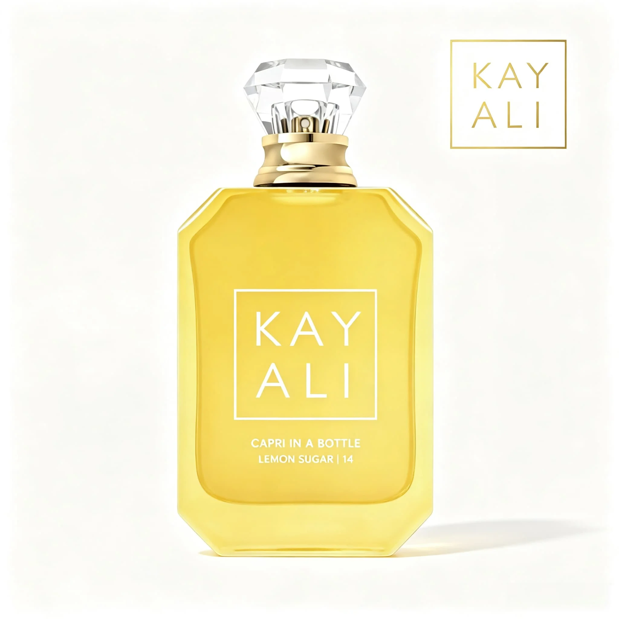 Kayali Capri in a Bottle Lemon Sugar | 14 Eau De Parfum 3.4 oz 100ml, | Lemon Sugar Vanilla Flavor Long Lasting Fragrance 6-8 Hours Fresh, Juicy, Sweet and Not Greasy | Sweet and Energetic Choice for Daily Commuting/vacation Travel