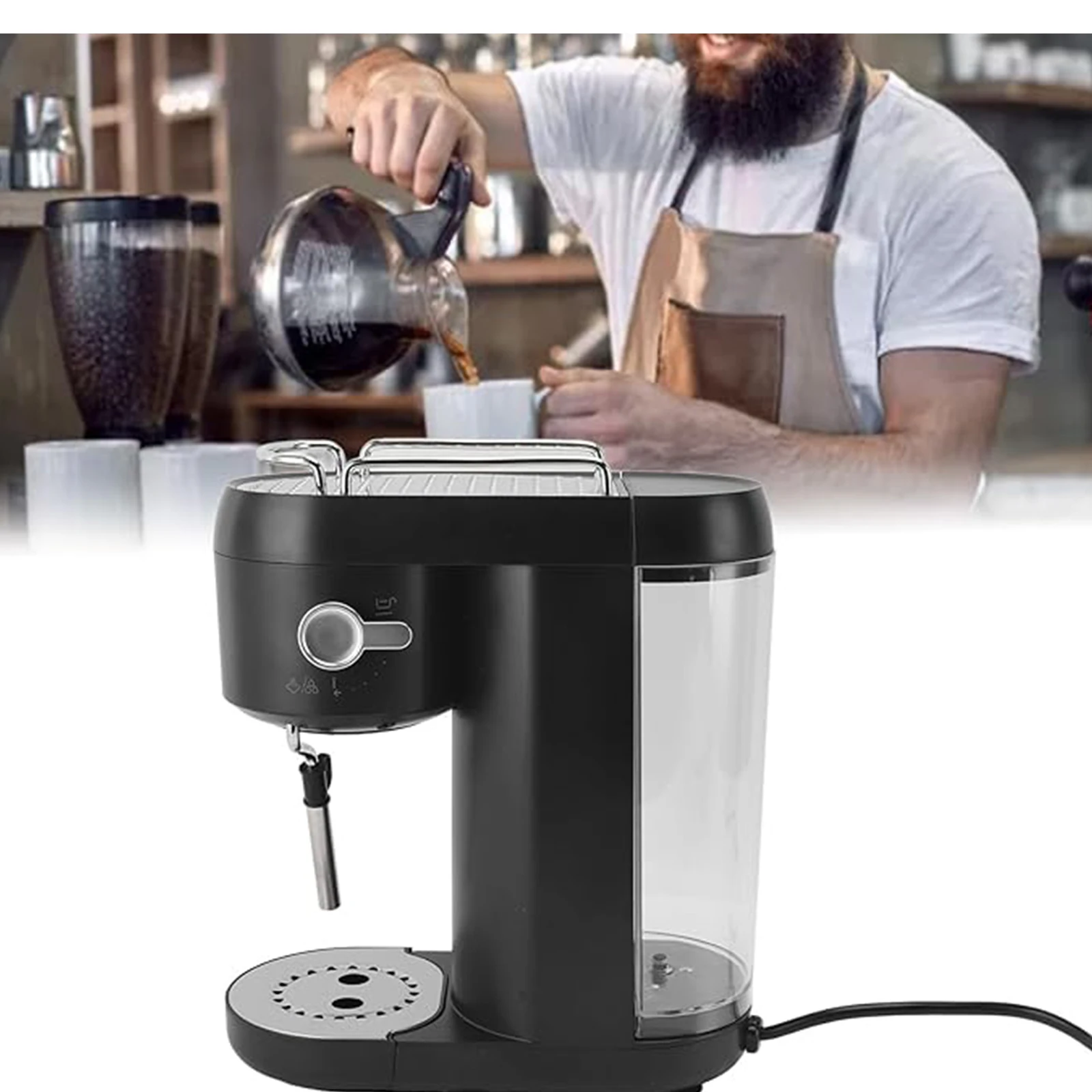 ماكينة قهوة اسبريسو ماكينة اسبريسو منزلية ماكينة اسبريسو مدمجة تسخين سريع لآلة الكابتشينو/لاتيه للمنزل