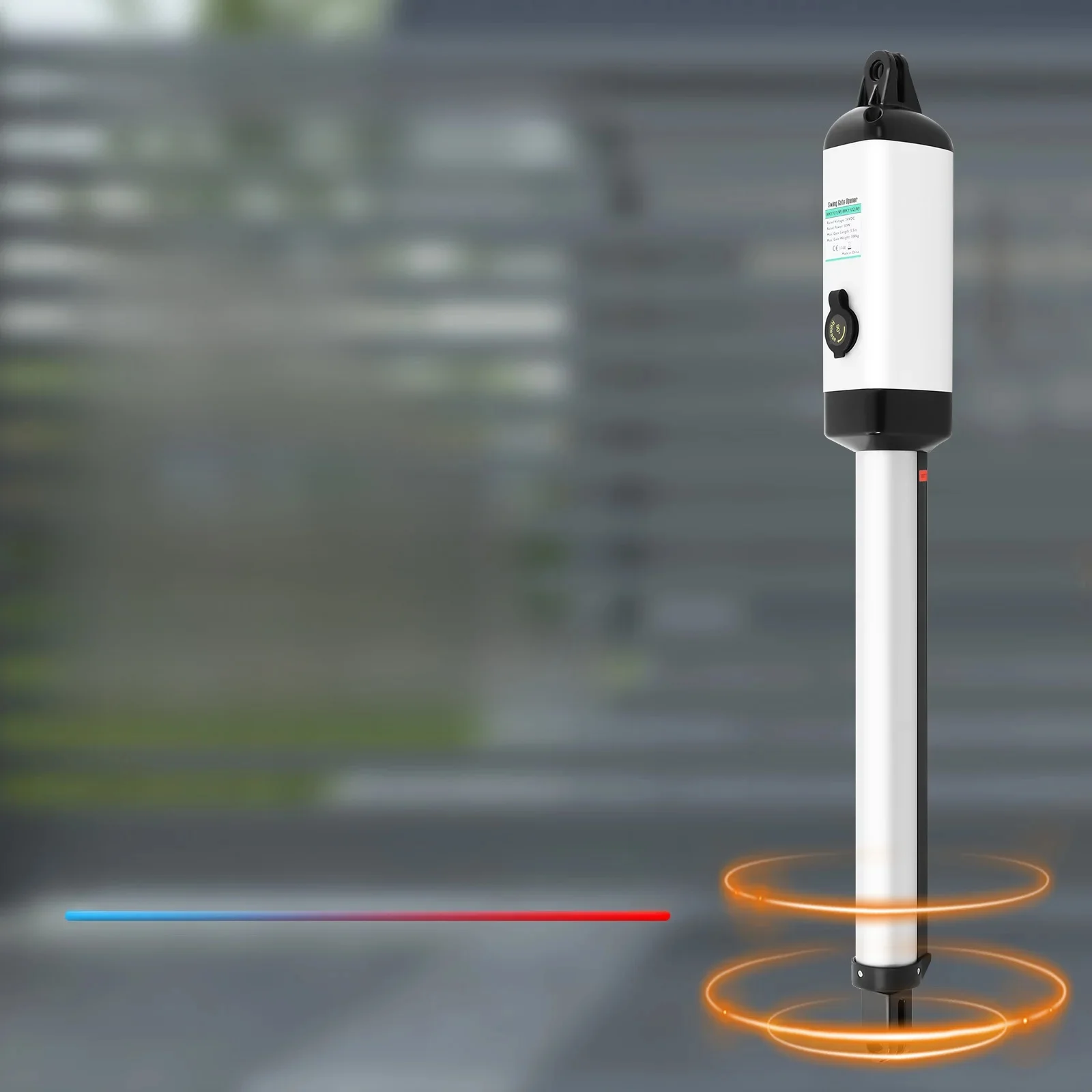 50 W automatische elektrische draaipoortopener Kit Deurpoortopener Enkele arm met afstandsbediening Poortcapaciteit 300 kg - afbeelding 2