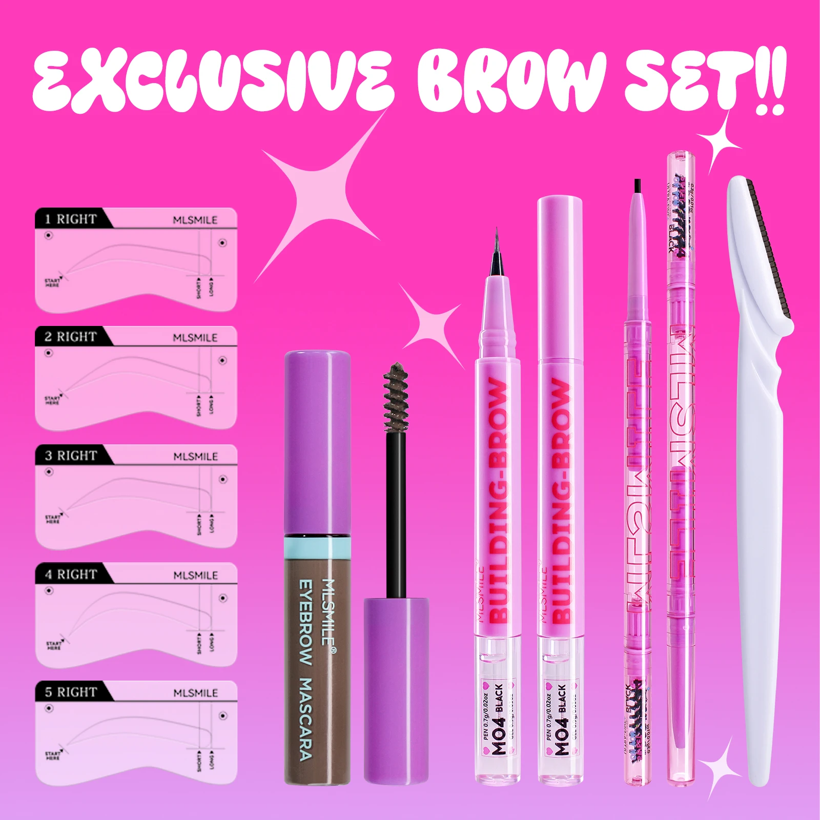 完全な眉毛キット,正確な定義,鉛筆,ジェル,成形ツール,長持ちする防水メイクアップセット