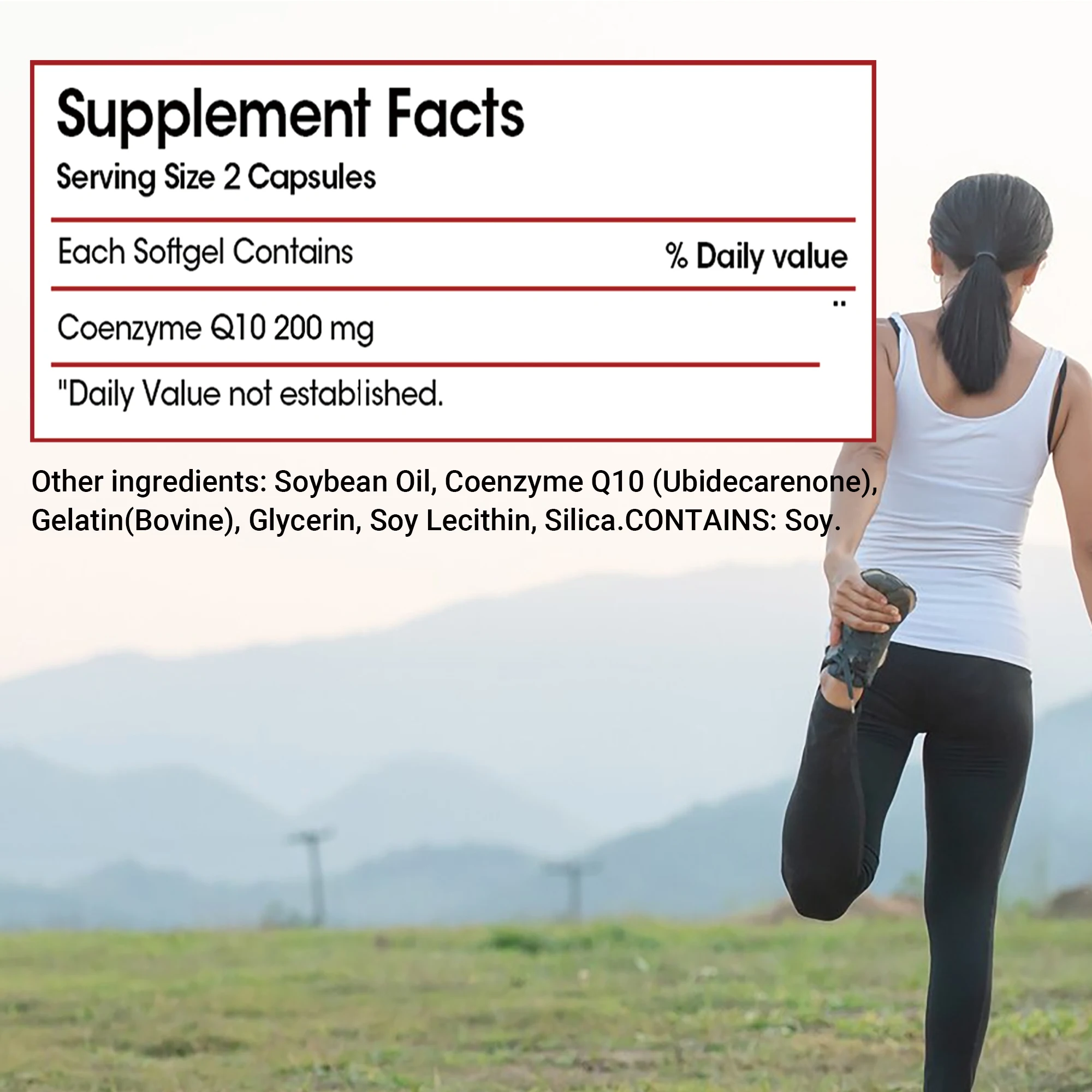 Coenzyme Q10 200mg - Energy Production, Heart, Cardiovascular Health, Circulation Support, Antioxidant - 120 Capsules