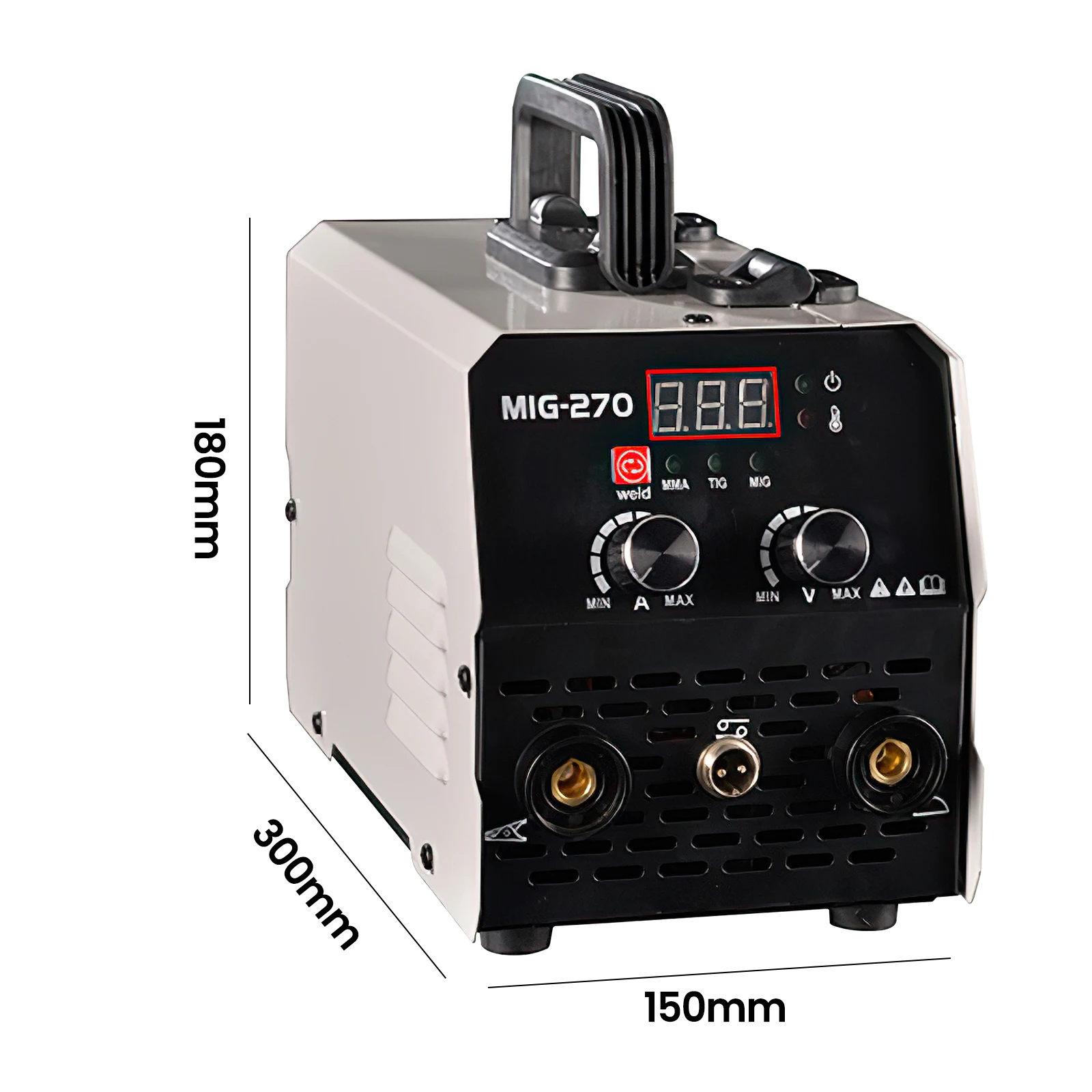 MMA- oder MIG-MMA-Lichtbogenschweißgerät, IGBT-DC-Inverter-Schweißmaschine, 220V EU-Stecker, 20-250A einstellbarer Strom, digitale Anzeige, Haushalts-DIY-Mini-Desktop-Schweißwerkzeug für Kohlenstoffstahl – Detail 24