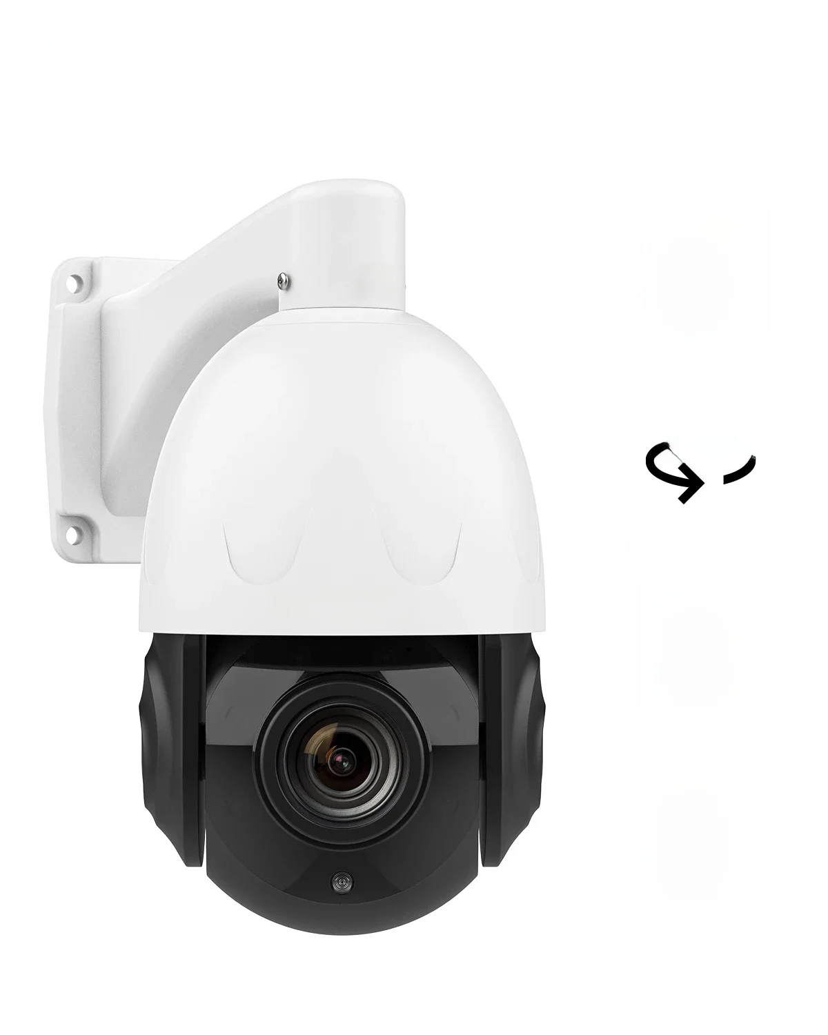 H. View 5MP 30X Poe Ptz Security Camera, 30X Optische Zoom Ip Outdoor Camera, 2-Weg Audio,500ft Dag/Nachtzicht, Menselijke Detectie - afbeelding 2