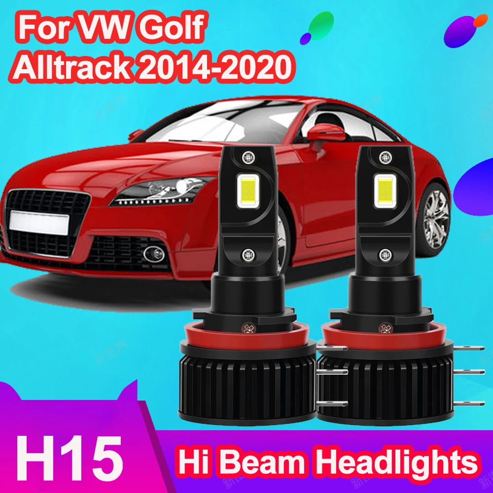 

H15 LED DRL High Beam120W 20000LM Car Headlight Daytime Running Lights Car Lights For VW Golf Alltrack 2014-2020